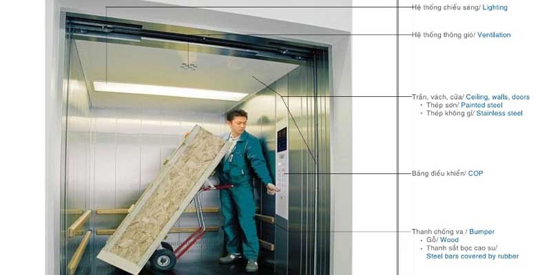 Cấu tạo khác của thang hàng cao cấp 
